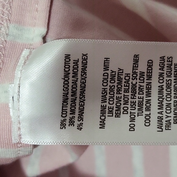 Calvin Klein Women's Striped 3/4 Sleeve Top Size XL - Picture 7 of 9